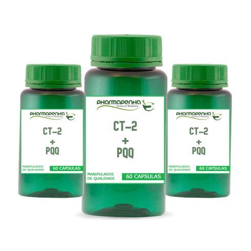 3 Potes CT-2 + PQQ 30 Cápsulas cada
