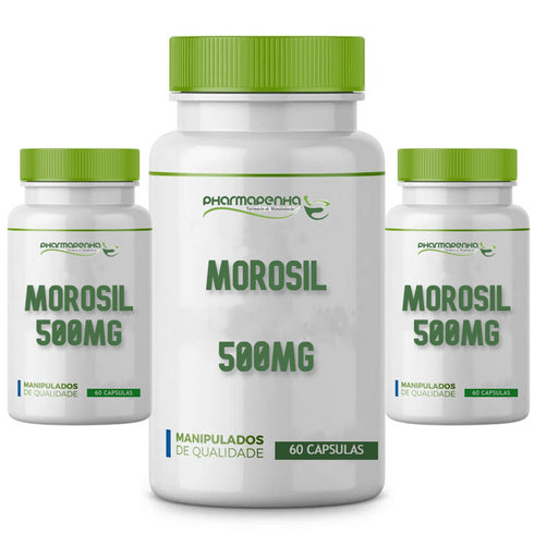 3 Potes Morosil 500mg 60 Cápsulas cada