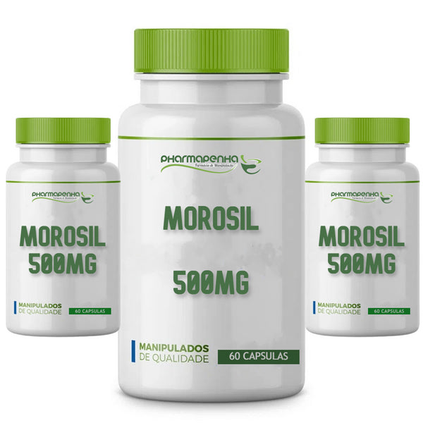 3 Potes Morosil 500mg 60 Cápsulas cada
