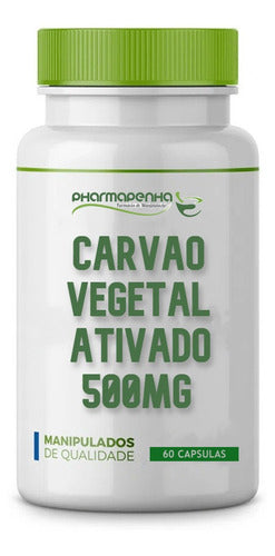 Carvão Vegetal Ativado 500mg 60 Cápsula