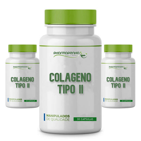 3 Potes CT-2 - Colágeno Tipo II 40mg 30 Cápsulas cada