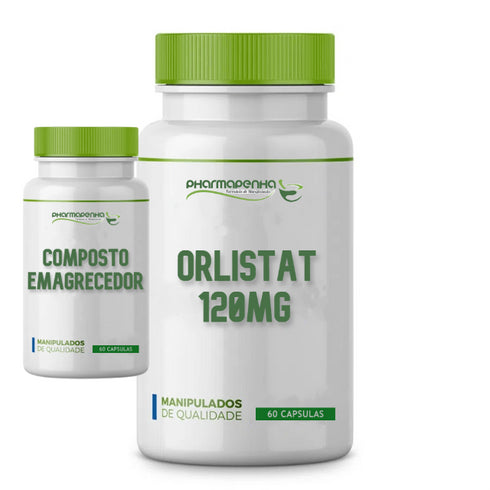 Orlistat 120mg 60cp + Composto Emagrecedor 60cp