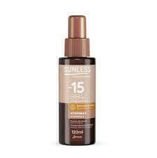 Sunless FPS 15 Loção Bronzeadora Vit E 120ml