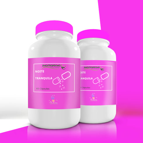 2 Potes Noite Tranquila By Gi Oliveira 60 Cápsulas cada