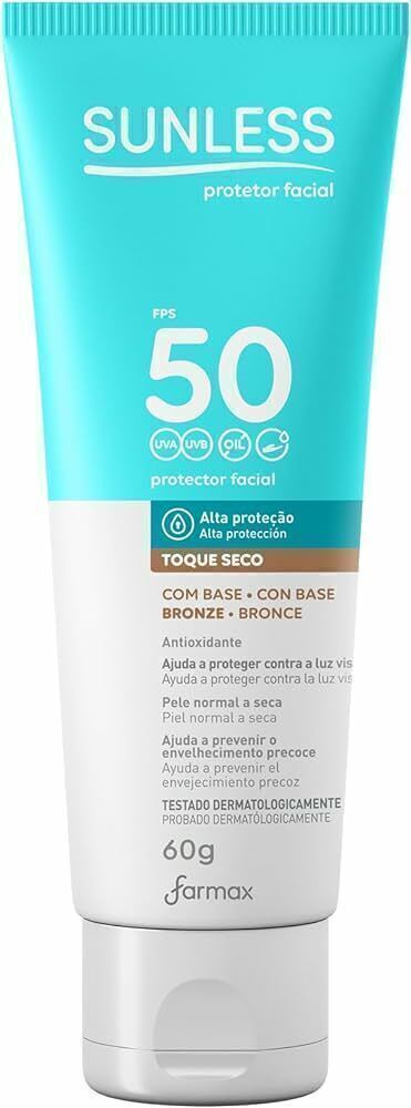 Sunless FPS 50 Facial Toque Seco Bronze 60g