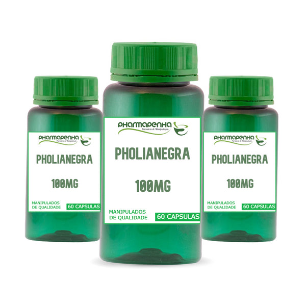 3 Potes Pholianegra 100mg 60 Cápsulas cada