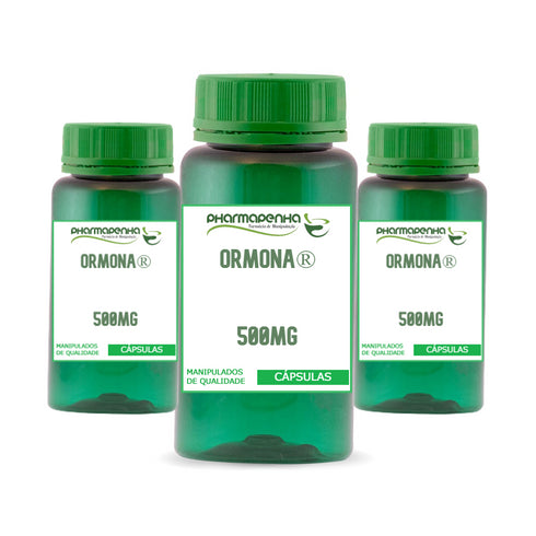 3 Potes Ormona® 500mg - Selo de Autenticidade cada