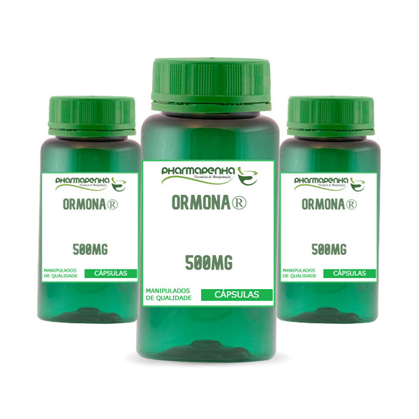 3 Potes Ormona® 500mg - Selo de Autenticidade cada