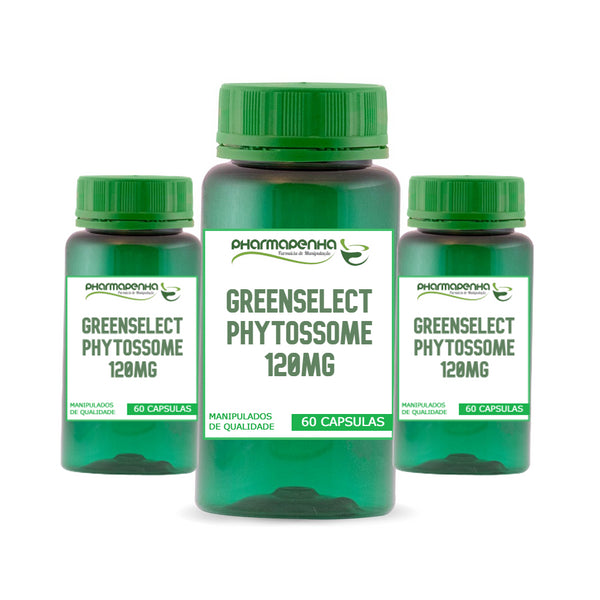 3 Potes Greenselect Phytossome 120mg 60 Cápsulas cada