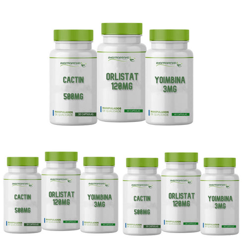 Orlistat 120Mg 60 Cápsulas + Termogênico Megaburn 120 Cápsulas