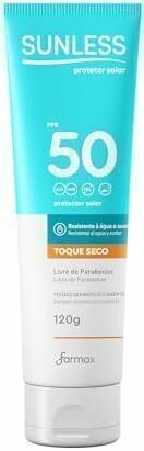 Sunless FPS 50 Facial Toque Seco Bege Médio 60g