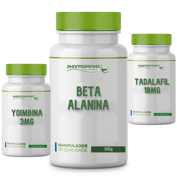 Kit Max Performance (Beta Alanina + Yoimbina + Tadalafila)