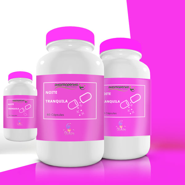 3 Potes Noite Tranquila By Gi Oliveira 60 Cápsulas cada