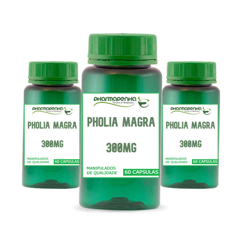 3 Potes Pholiamagra 300mg 60 Cápsulas cada