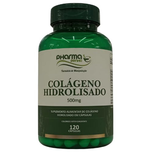 Colágeno Hidrolisado 500mg 120 Cápsulas - Pharmapenha