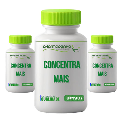 3 Potes Concentra Mais 60 capsulas cada
