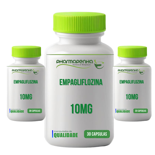 3 Potes Empagliflozina 10mg 30 capsulas cada
