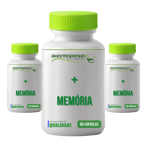 3 Potes Mais Memoria 60 capsulas cada