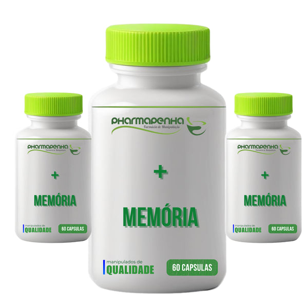 3 Potes Mais Memoria 60 capsulas cada