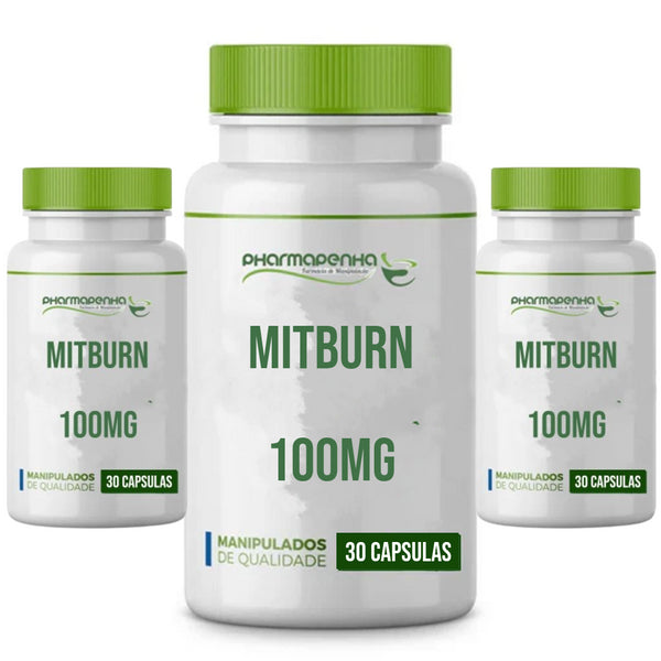 3 Potes Mitburn 100mg 30 cápsulas cada