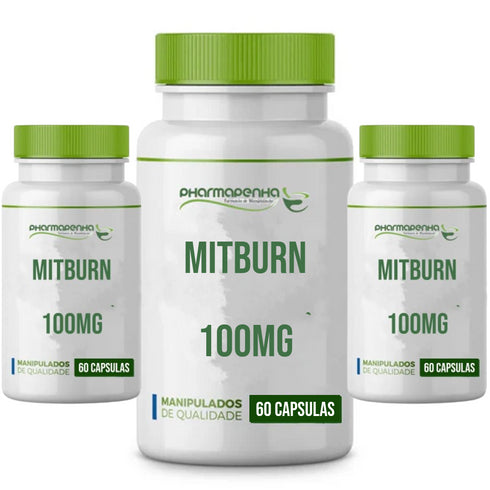3 Potes Mitburn 100mg 60 cápsulas cada