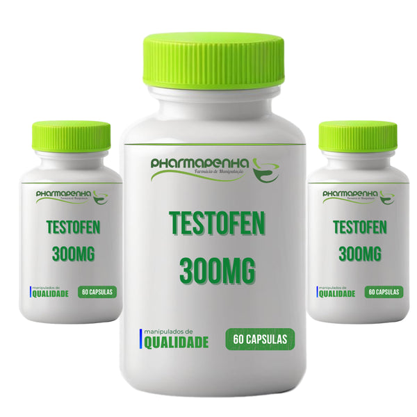 3 PotesTestofen 300mg 60 cápsulas cada