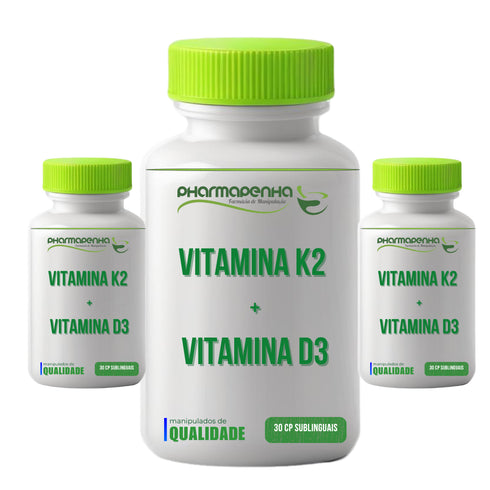 3un Vitamina D3 2000ui + Vitamina K2 (MK-7) 100mcg 30 cp sublinguais cada