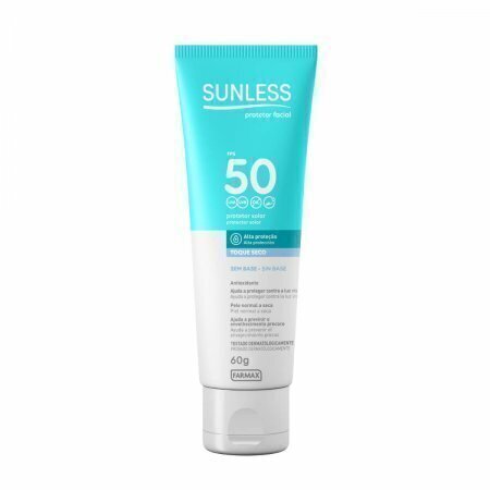 Sunless FPS 50 Facial Toque Seco Sem Cor 60g