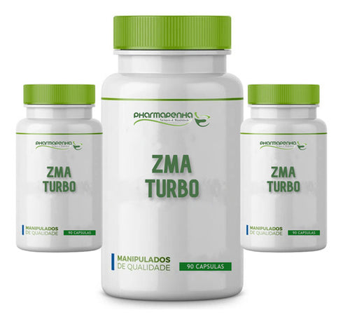 3 Potes Zma Turbo 90 Cápsulas Cada