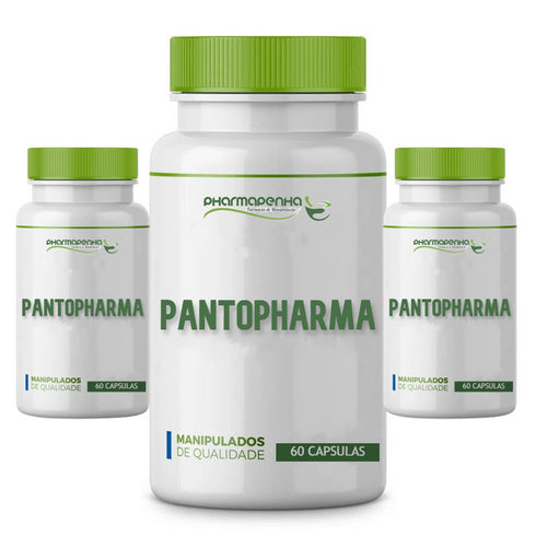 3 Potes Pantopharma 60 Cápsulas cada