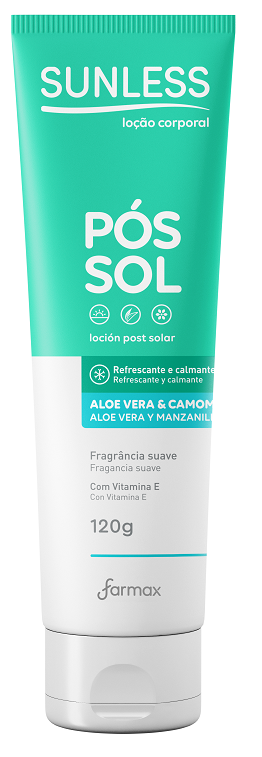 Sunless Pós Sol Aloe Vera e Camomila 120g