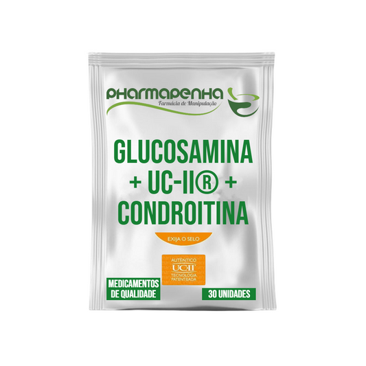 Uc II (Colágeno tipo 2) 40mg + Glucosamina e Condroitina 30 Sachês
